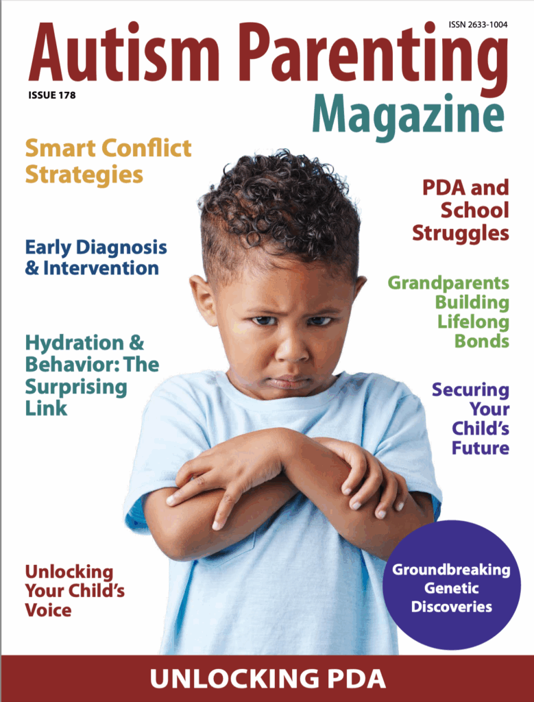 Screenshot of the cover of a recent issue of Autism Parenting Magazine